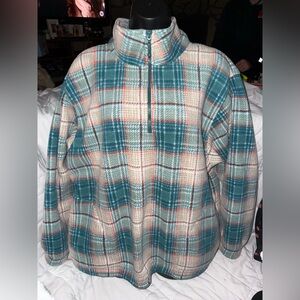 Alfred Dunner 1/4 Zip Fleece Pullover